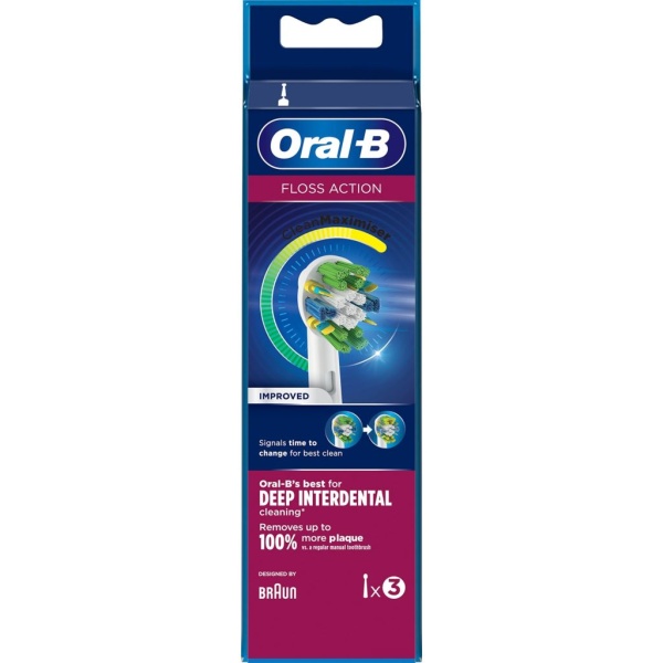 Oral-B Floss Action Borsthuvud Refill 3 st
