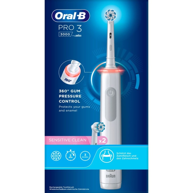 Oral-B Pro 3 3000 White Eltandborste 1 St - Okategoriserat — APOTEKENS.SE