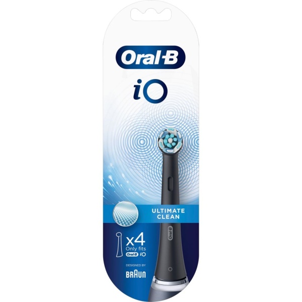 Oral-B iO Ultimate Clean Black Tandborsthuvud 4 st