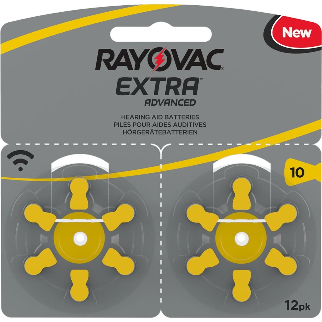 Rayovac Hörapparatsbatterier 10 Gul 12 st