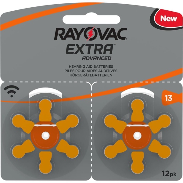 Rayovac Hörapparatsbatterier 13 Orange 12 st