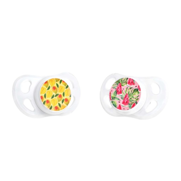 Twistshake 2x Pacifier 0-6 m Watermelon Mango