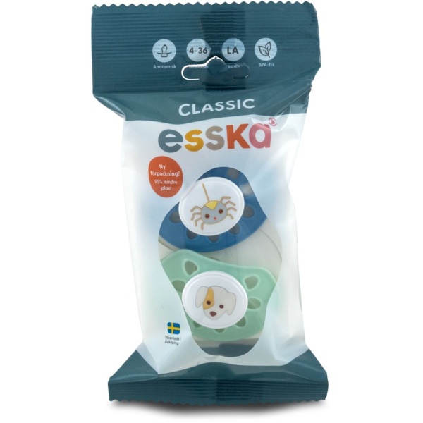 esska Classic Nappar 4-36M Latex 2 st