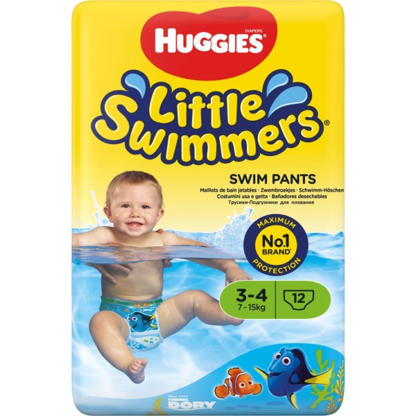 Huggies Little Swimmers Simblöja Stl 3-4 (7-15kg) 12 st