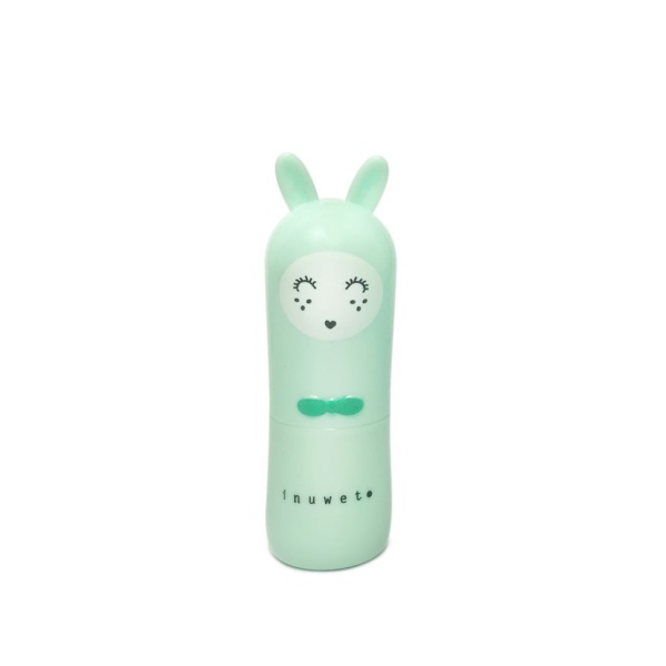Inuwet Cute Bunny Lip Balm Green Apple 3,5 g