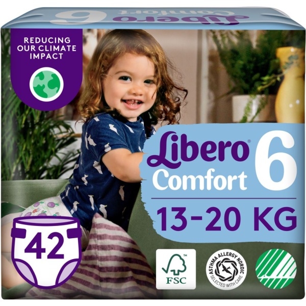 Libero Comfort 6 Blöjor (13-20 kg) 42 st