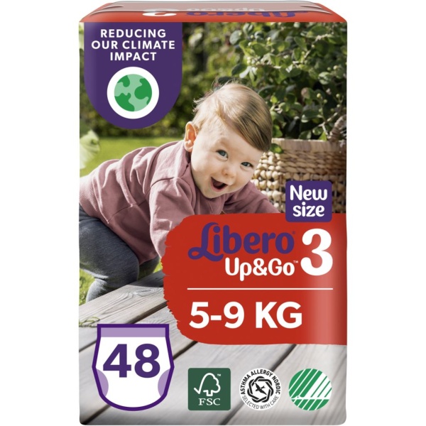 Libero Up&Go 3 Byxblöjor (5-9 kg) 48 st