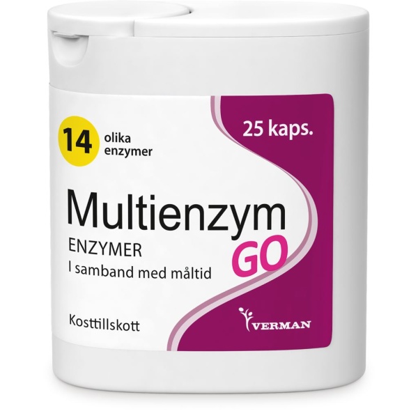 Multienzym GO Matsmältningsenzym 25 st