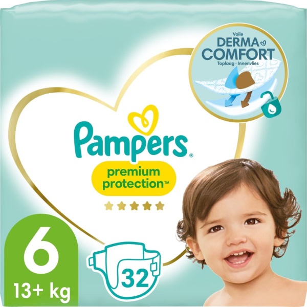 Pampers Premium Protection 6 (13-18kg) 32 st