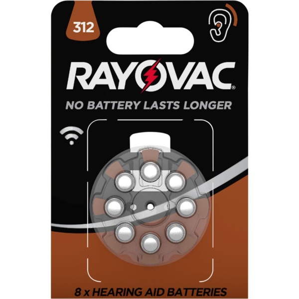 Rayovac Hearing aid batteries PR41 8 st