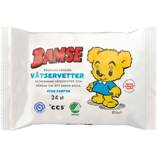 Bamse by CCS Brummas Våtservetter 24 st