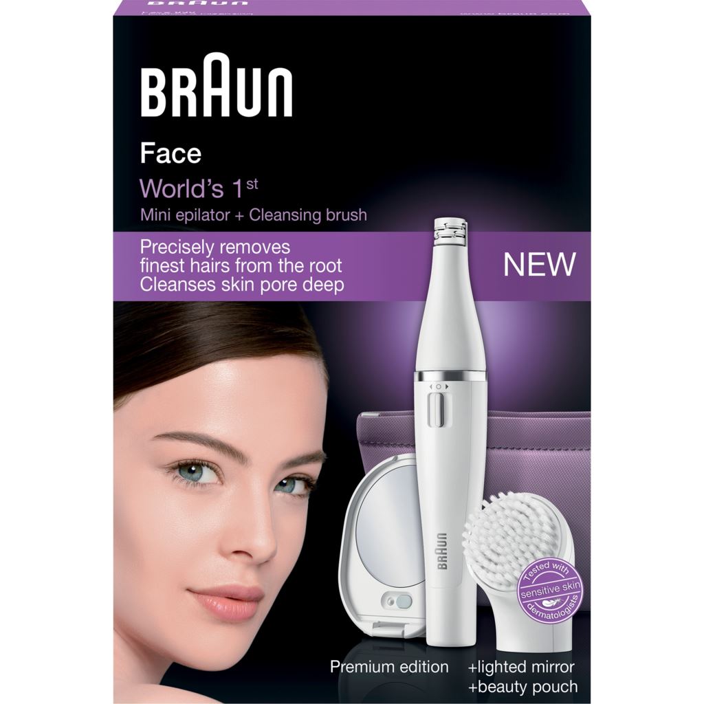 Braun FaceSpa 830 Mini Epilator & Cleansing Brush