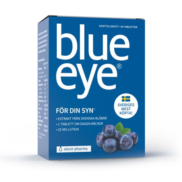 Elexir Pharma BlueEye Blåbär & Lutein 64 st