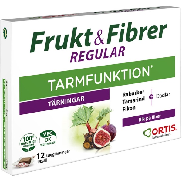 Frukt & Fibrer Tarmfunktion 12 tärningar