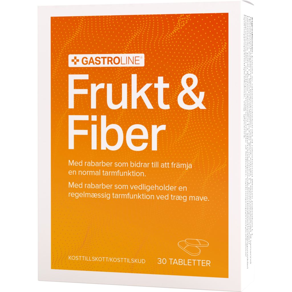 Gastroline Frukt & Fiber 30 tabletter