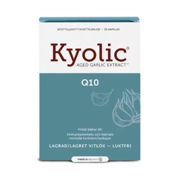 Kyolic Aged Garlic Extract + Q10 30 kapslar