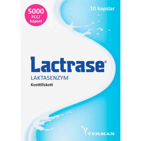 Lactrase Laktasenzym kapslar 10 st