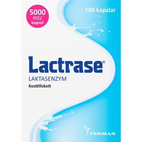 Lactrase Laktasenzym kapslar 100 st