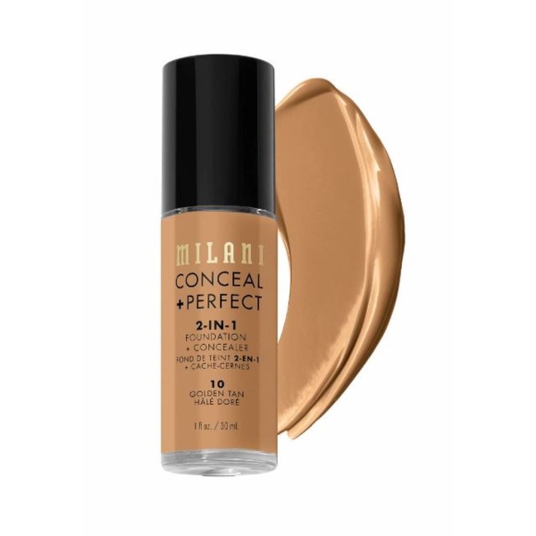 Milani Conceal + Perfect 2-in-1 Foundation & Concealer 10 Golden Tan 30 ml