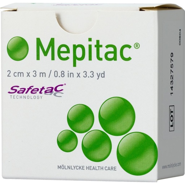 Mölnlycke Health Care Mepitac Fixeringstejp 2 x 3 cm