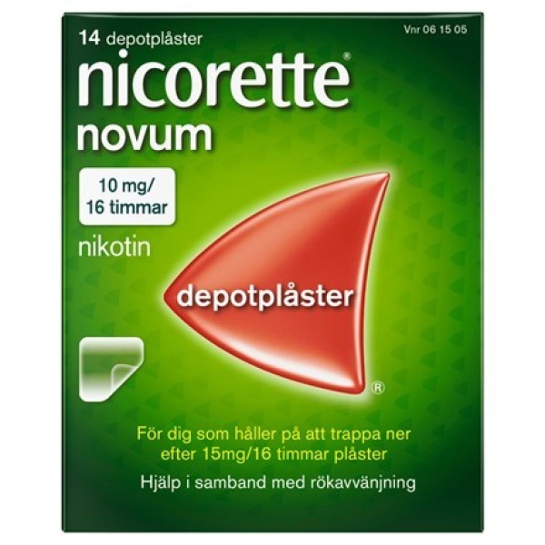 Nicorette Novum depotplåster 10 mg/16 timmar 14 st