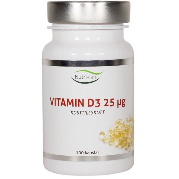 Nutrivian Vitamin D 100 kapslar