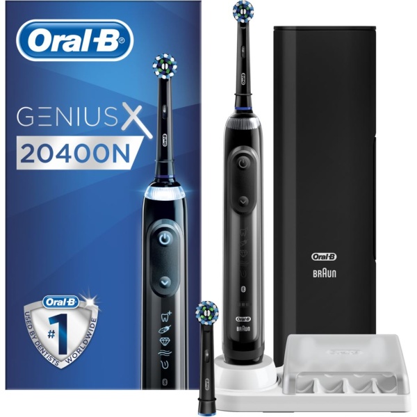 Oral-B Genius X 20400N Eltandborste Svart 1 st