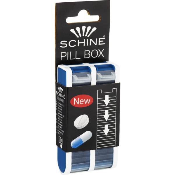 Schine Pill Box Blå S 1 st