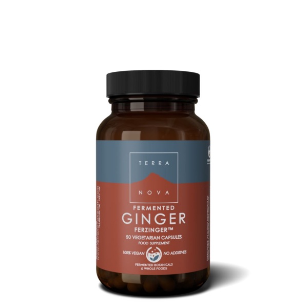 Terranova Fermented Ginger Ferzinger 250 mg 50 kapslar