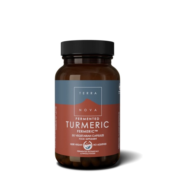 Terranova Fermented Turmeric Fermeric 350 mg 50 kapslar