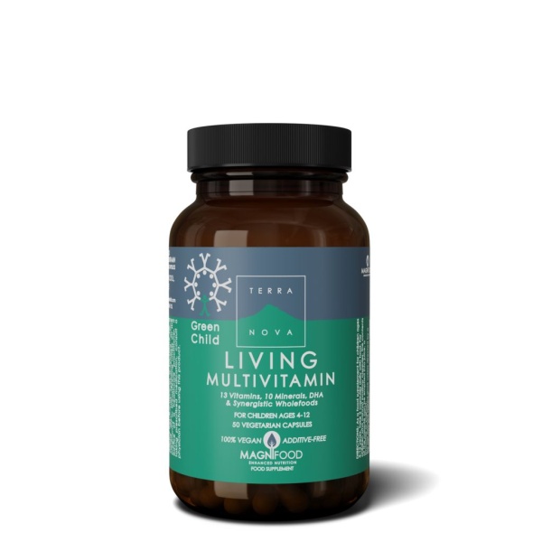 Terranova Green Child Living Multivitamin 50 kapslar