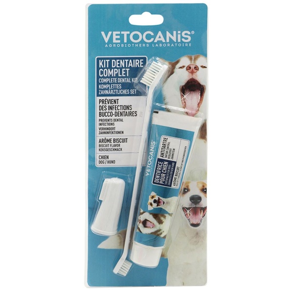 VETOCANIS Tandkräm/Tandborste Dubbel Vetocanis 85 g