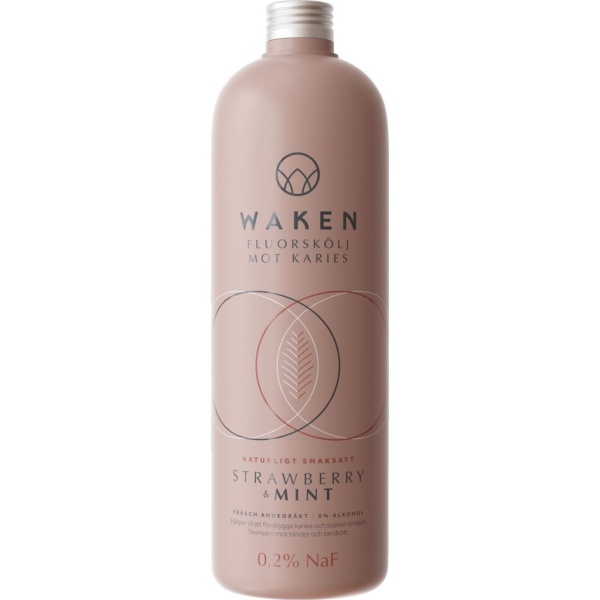 WAKEN Fluorskölj Strawberry & Mint 500 ml