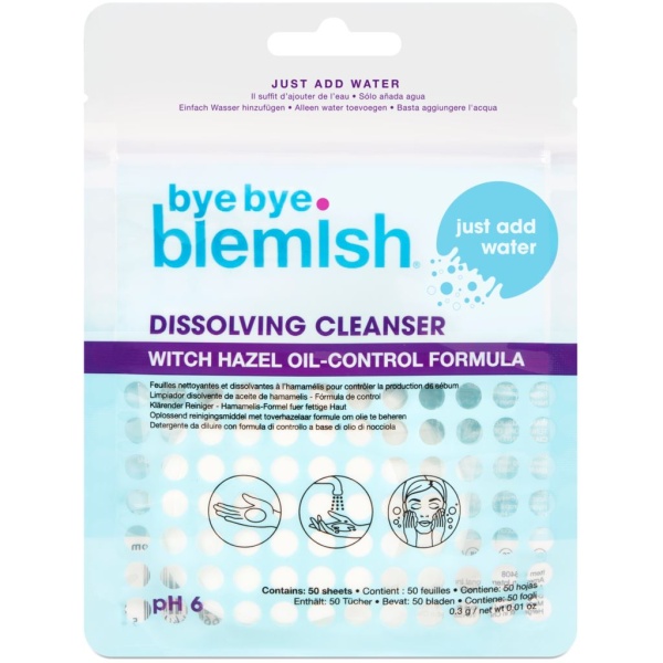 Bye Bye Blemish Dissolving Cleanser Sheets 50 st