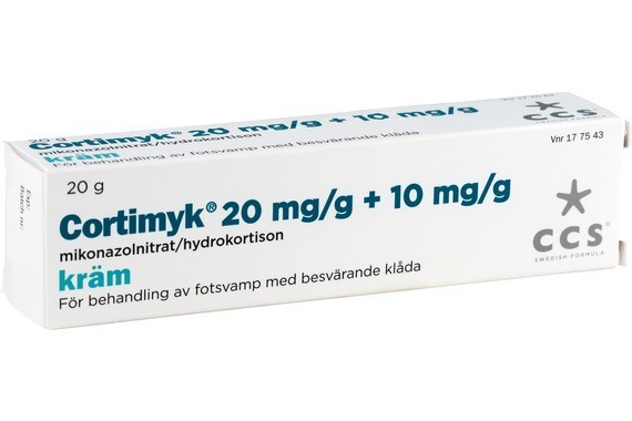 Cortimyk kräm 20 mg/g + 10 mg/g 20 gr