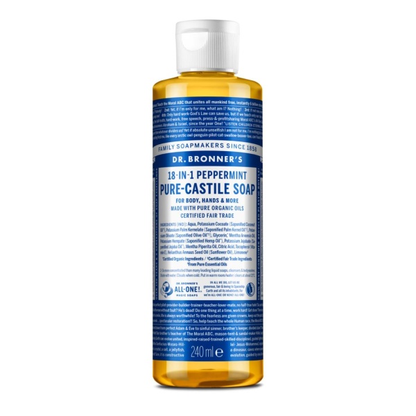 Dr. Bronner's Peppermint Liquid Soap 240 ml