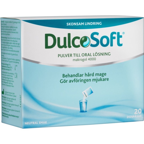 DulcoSoft pulver i dospåsar 20 st