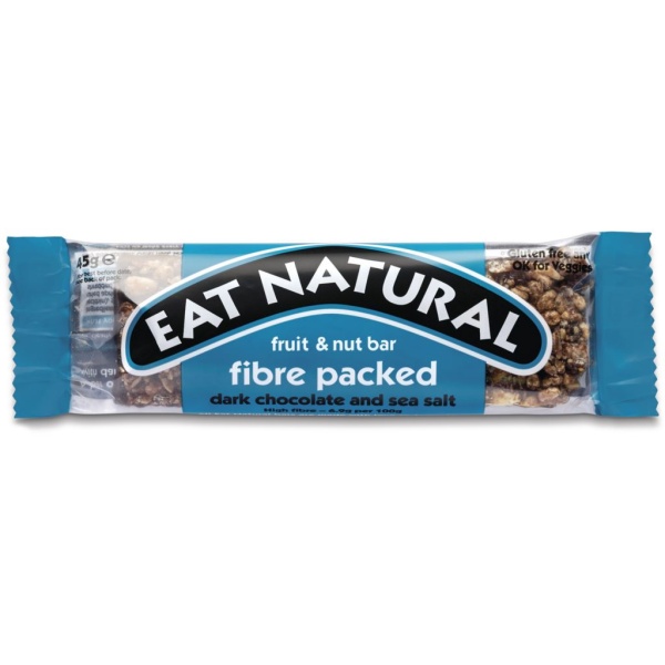 Eat Natural Fibre Packed Dark Chocolate & Sea Salt 45 g