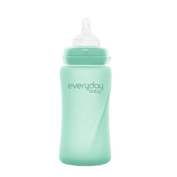 Everyday Baby Nappflaska Glas Healthy+ Mint Green 240 ml