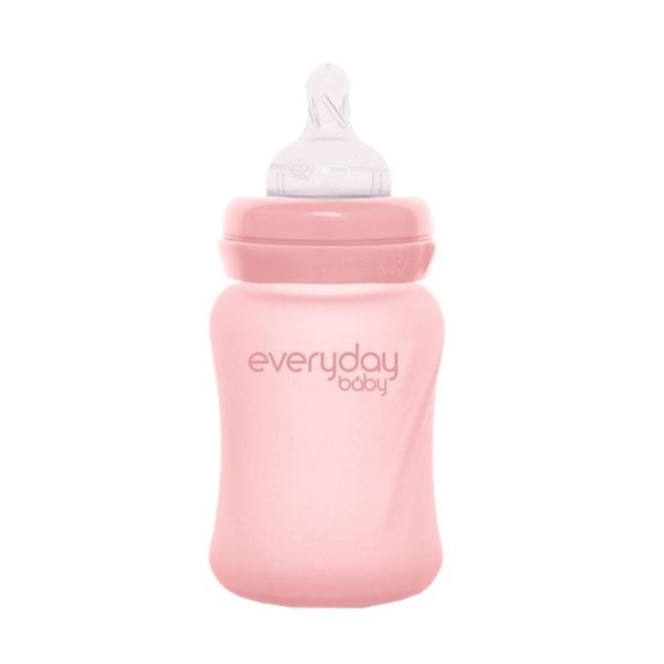 Everyday Baby Nappflaska Glas Healthy+ Rose Pink 150 ml