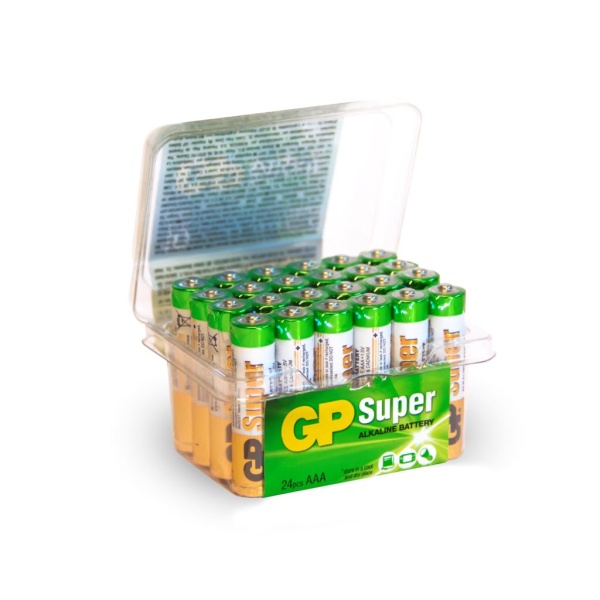 GP Super Alkaline AAA-batteri 24A/LR03 24 st