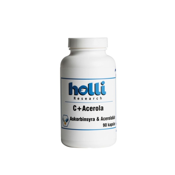 Holli Research Vitamin C + Acerola 90 kapslar