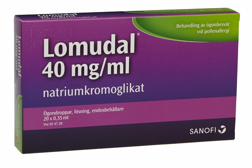 Lomudal ögondroppar endosbehållare 40 mg/ml 20 st