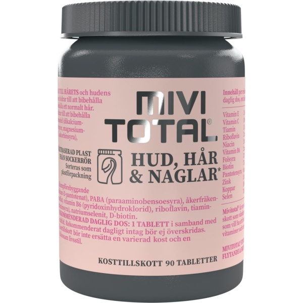Mivitotal Hud, Hår & Naglar 90 tabletter