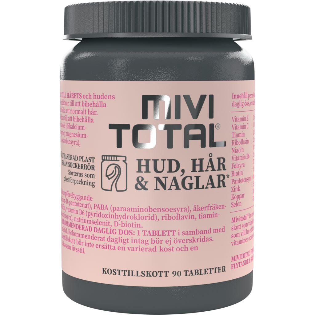 Mivitotal Hud, Hår & Naglar 90 tabletter