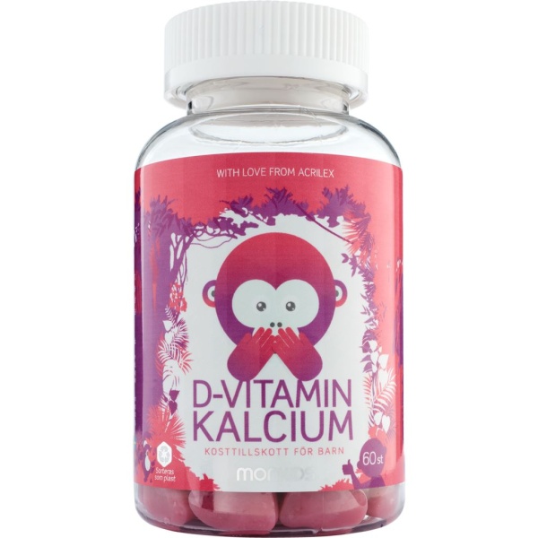 Monkids D-vitamin Kalcium 60 st