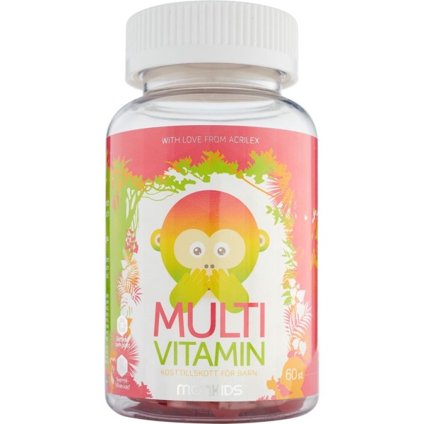 Monkids Multivitamin Hallon 60 st