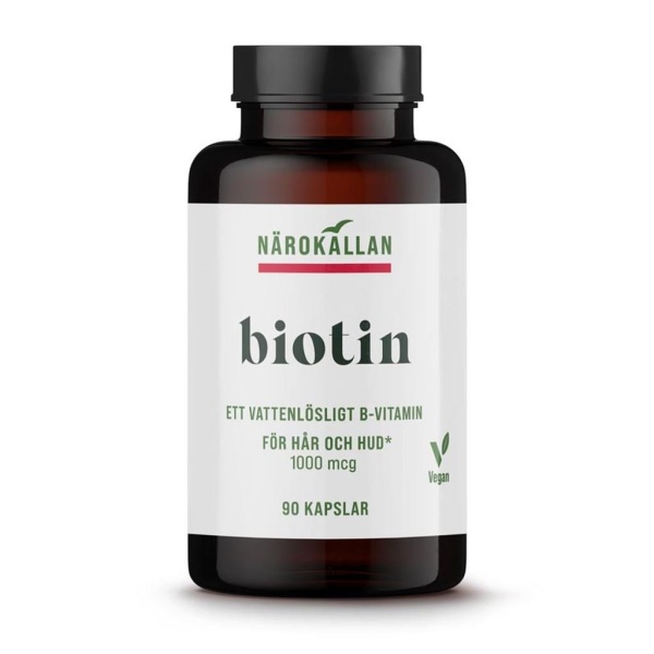 Närokällan Biotin 1000 mcg 90 kapslar