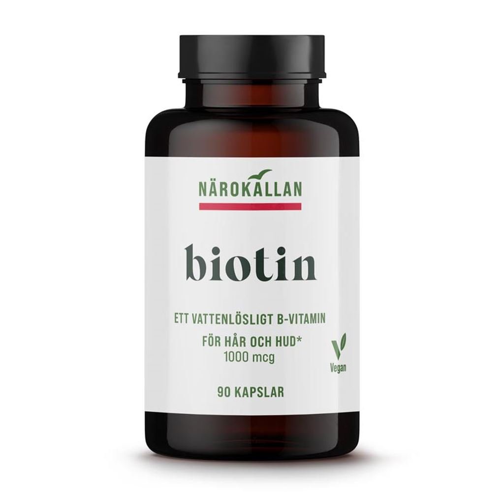 Närokällan Biotin 1000 mcg 90 kapslar