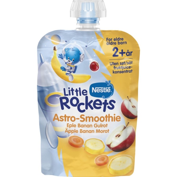Nestlé Little Rockets Astro-Smoothie Äpple Banan & Morot 150 g